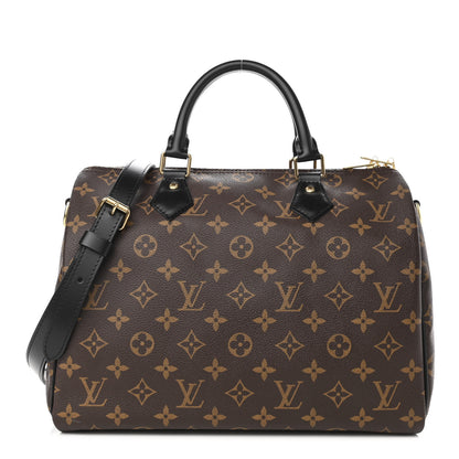 Louis Vuitton Monogram My World Tour Speedy Bandouliere 30 Black 1 of 11