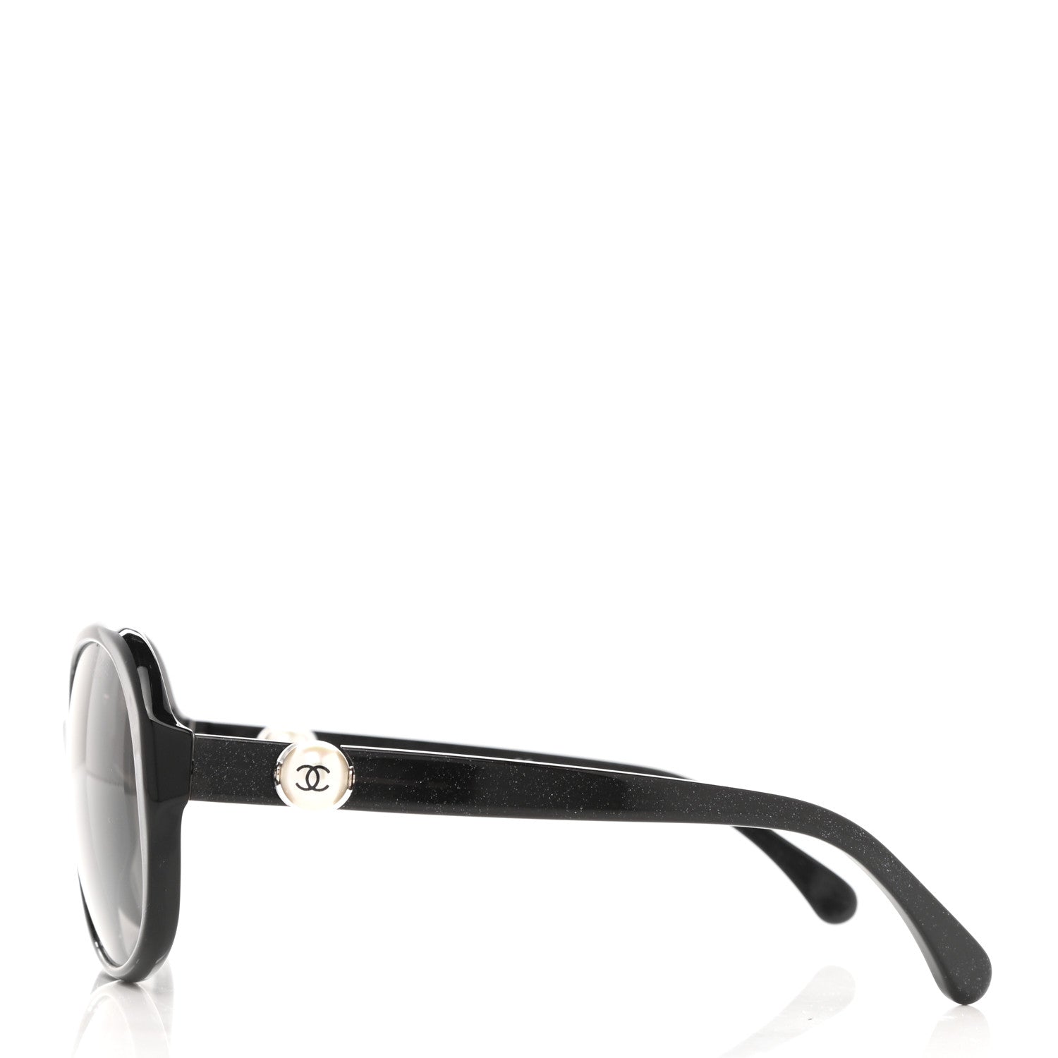 Chanel CC Pearl Sunglasses 5211-H Black 3 of 8
