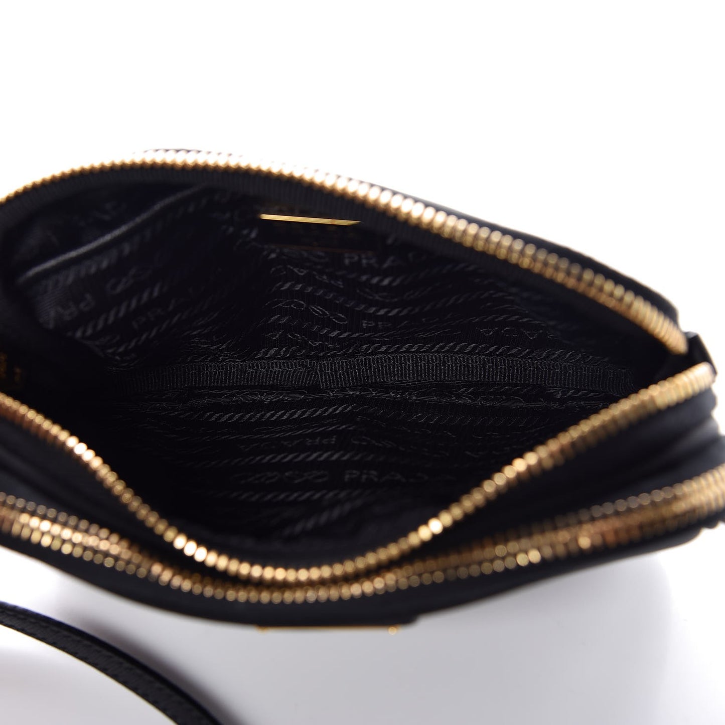 Tessuto Nylon Convertible Crossbody Wristlet Black