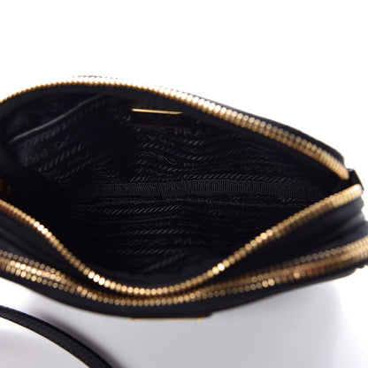 Prada Tessuto Nylon Convertible Crossbody Wristlet Black 6 of 8