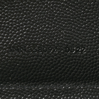 Saint Laurent Grain De Poudre Matelasse Chevron Monogram Zip Around Wallet Black 6 of 6