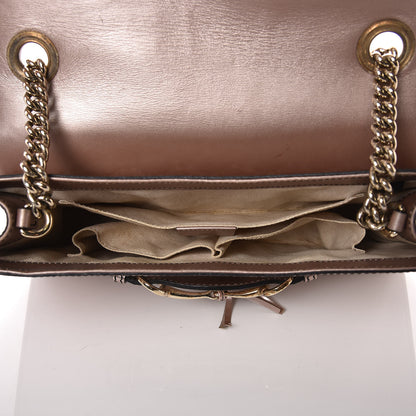Gucci Shine Guccissima Medium Emily Chain Shoulder Bag Dark Cipria 5 of 16