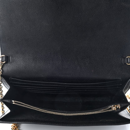 Saint Laurent Calfskin Monogram Belle de Jour Chain Clutch Black 5 of 12