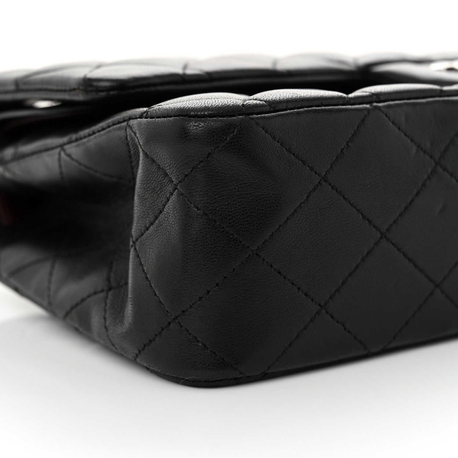 Chanel Lambskin Quilted Medium Double Flap Black 9 of 15