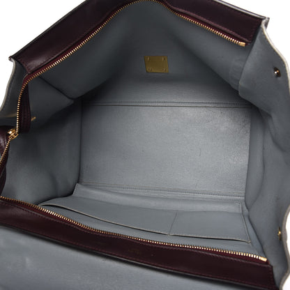 Celine Smooth Calfskin Suede Medium Tri-Color Trapeze Dark Grey 5 of 14
