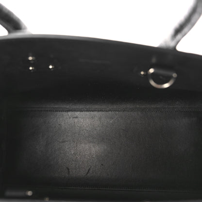 Saint Laurent Calfskin Crocodile Embossed Small Sac de Jour Black 7 of 11