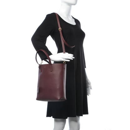 Saint Laurent Calfskin Toy Shopping Tote Dark Red 2 of 8