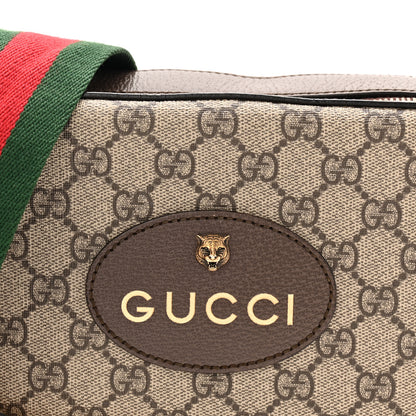 Gucci GG Supreme Monogram Web Neo Vintage Shoulder Bag Beige New Acero Crop 8 of 11