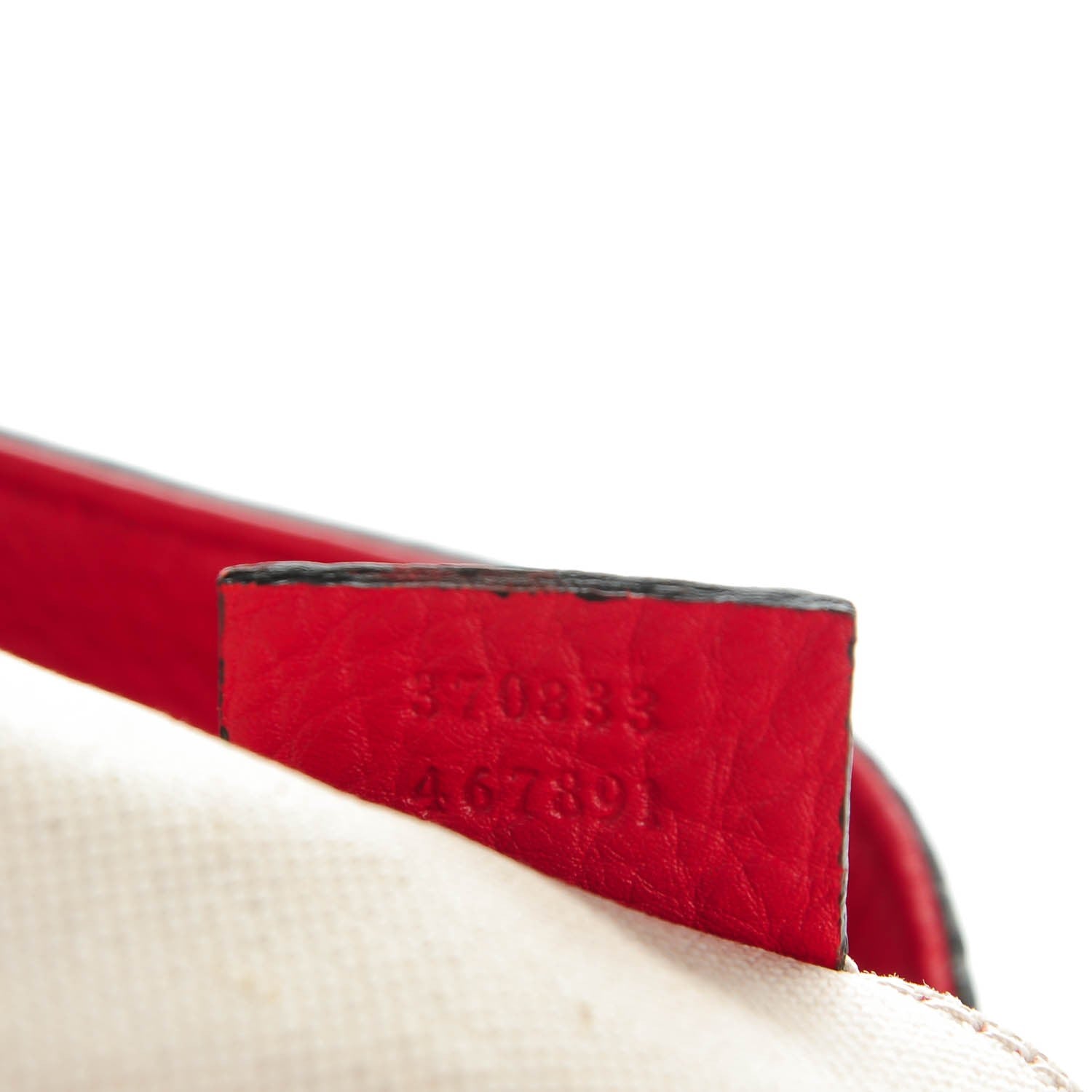 Gucci Cellarius Calfskin Medium Bamboo Backpack Hibiscus Red 7 of 7
