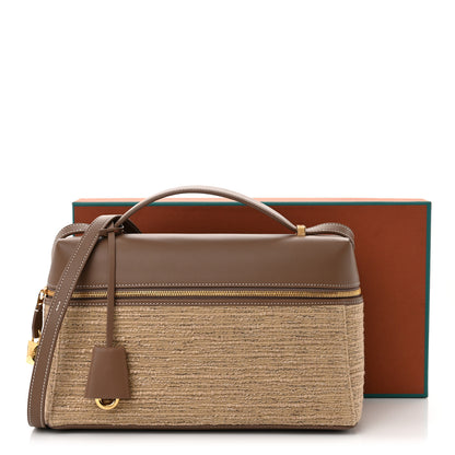 Loro Piana Calfskin Cotton Linen L27 Extra Pocket Bag Natural Light Beige 10 of 10