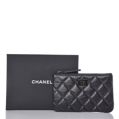 Chanel Aged Calfskin Quilted Small Reissue Cosmetic Case So Black 8 of 8