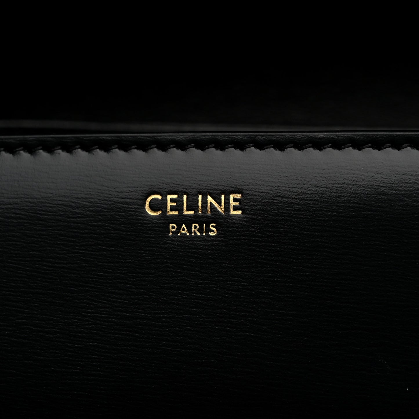 Shiny Calfskin Medium Triomphe Black