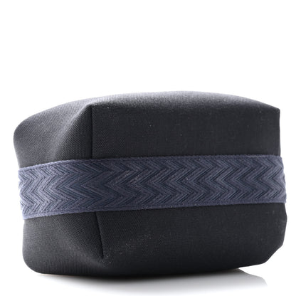 Hermes Canvas Small Bride-A-Brac Pouch Black Bleu Nuit 4 of 10