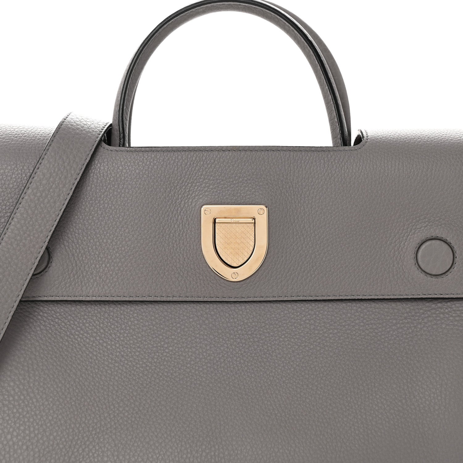 Christian Dior Bullcalf Medium Diorever Flap Meteorite Grey 7 of 13