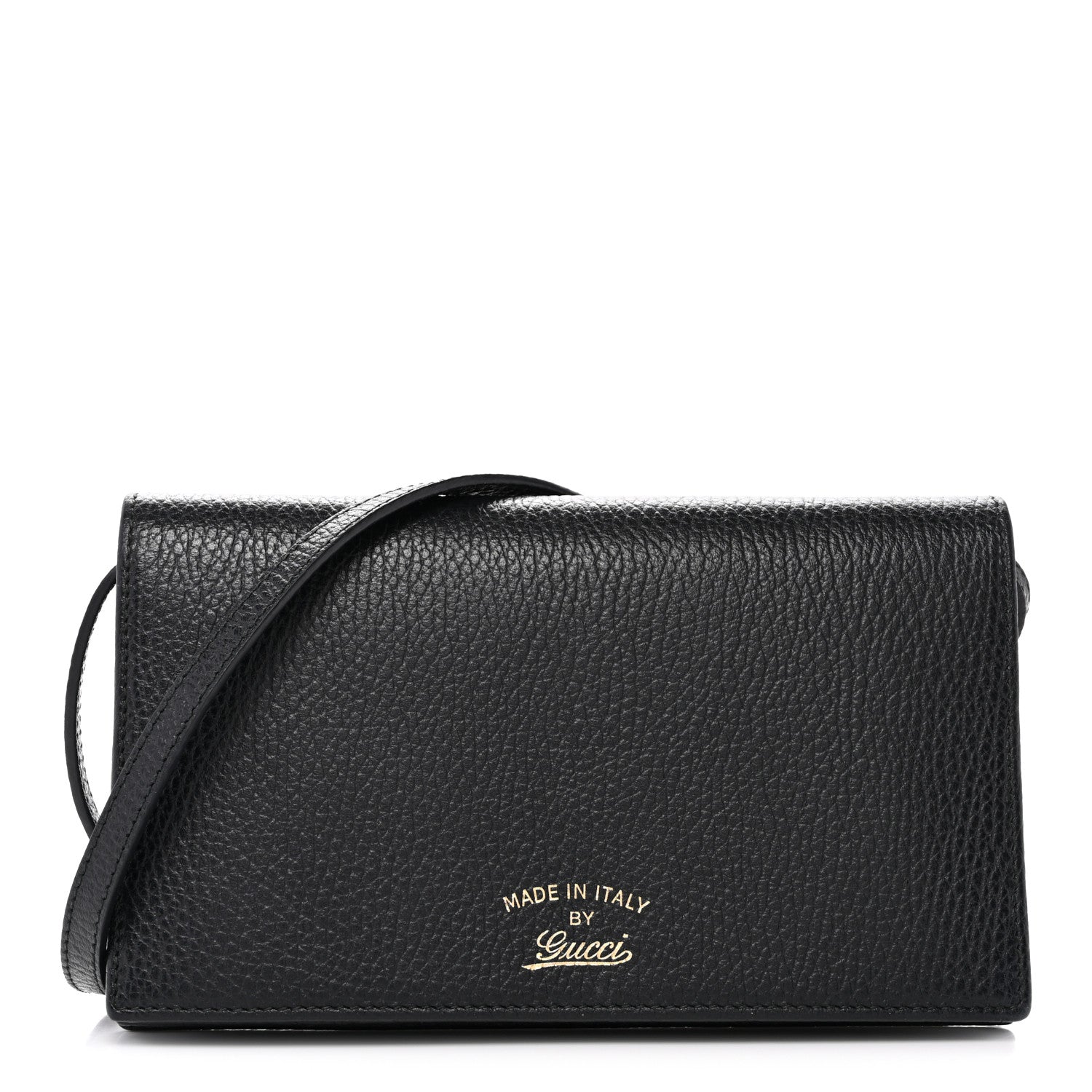 Gucci Dollar Calfskin Mini Swing Wallet Bag Black 1 of 12