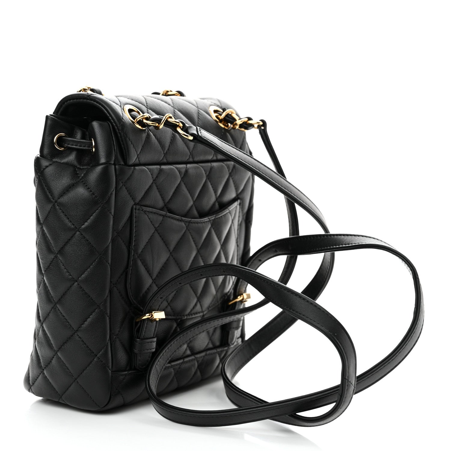 Chanel Calfskin Quilted Mini Urban Spirit Backpack Black 3 of 11