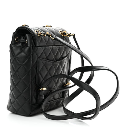 Chanel Calfskin Quilted Mini Urban Spirit Backpack Black 3 of 11