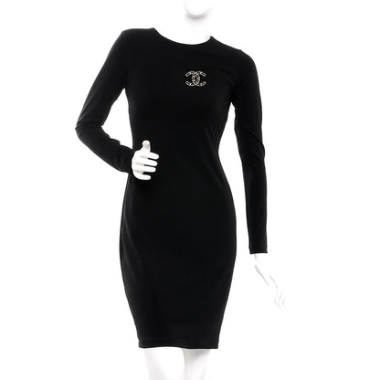 Chanel Lambskin Chain CC Brooch Black Gold 2 of 5