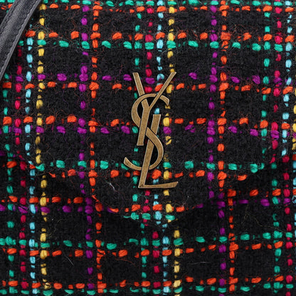 Saint Laurent Tweed Toy Loulou Shoulder Bag Black 10 of 11
