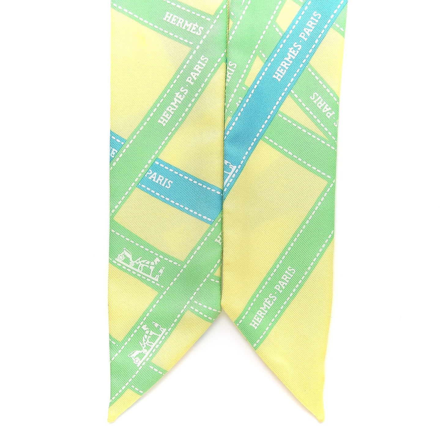 Silk Bolduc Twilly Citron Vert Vif Turquoise