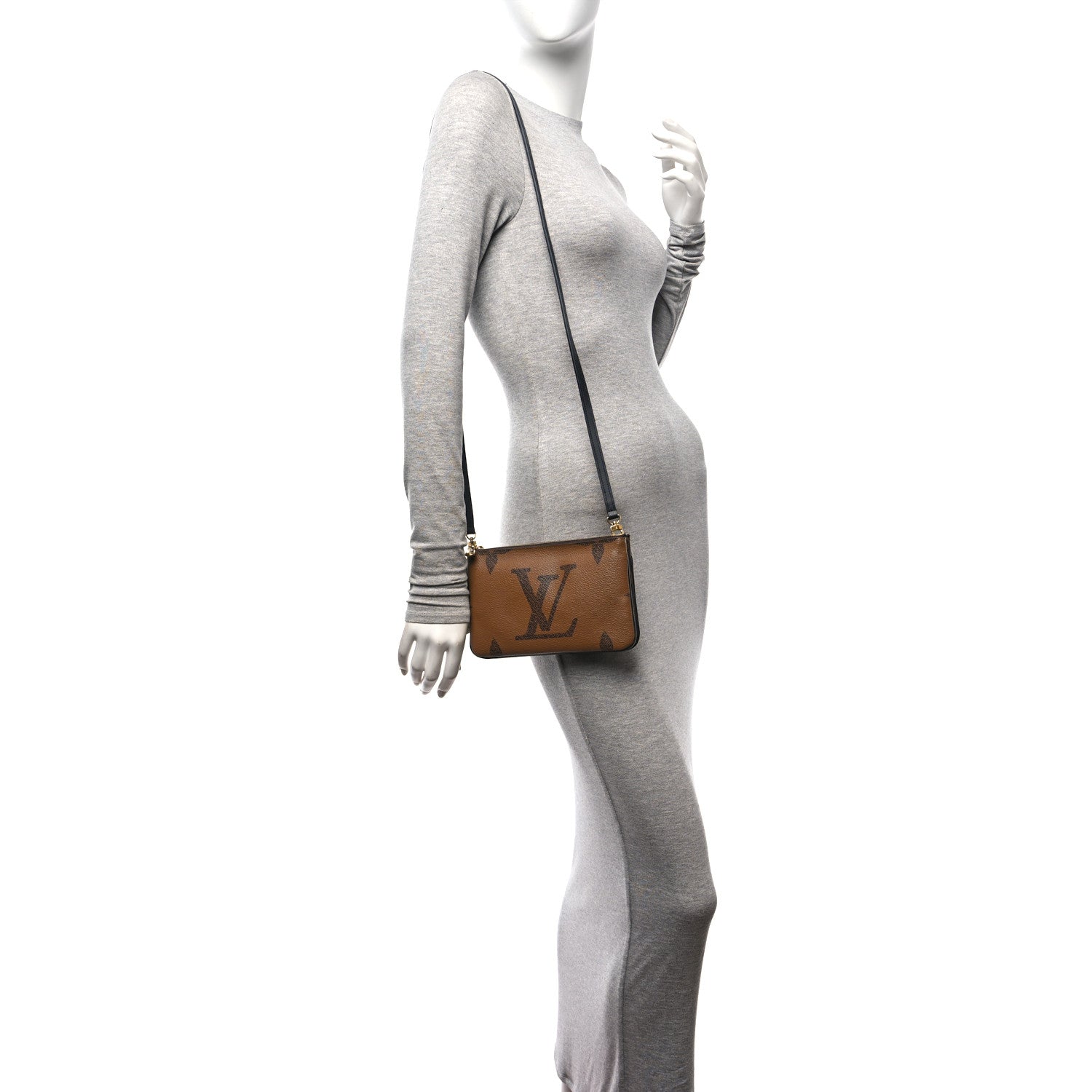 Louis Vuitton Reverse Monogram Giant Double Zip Pochette 2 of 9