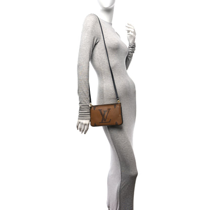 Louis Vuitton Reverse Monogram Giant Double Zip Pochette 2 of 9