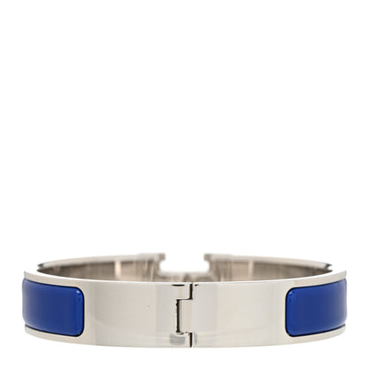 Hermes Narrow Enamel Clic Clac H Bracelet PM Bleu Royal 3 of 6