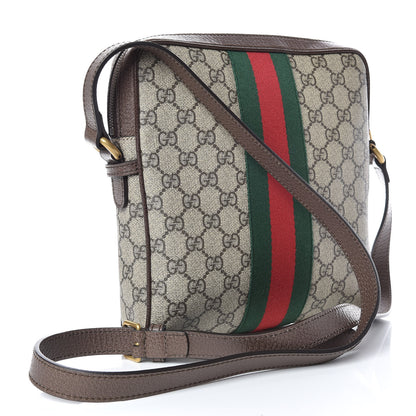 Gucci GG Supreme Monogram Web Small Ophidia Messenger Bag Brown 3 of 9