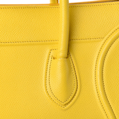 Celine Grained Calfskin Medium Phantom Luggage Yellow 14 of 28