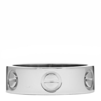 Cartier Platinum 5.5mm LOVE Ring 49 5 3 of 5