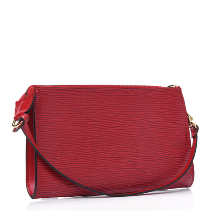 Louis Vuitton Epi Pochette Accessories 24 Castillan Red 2 of 4