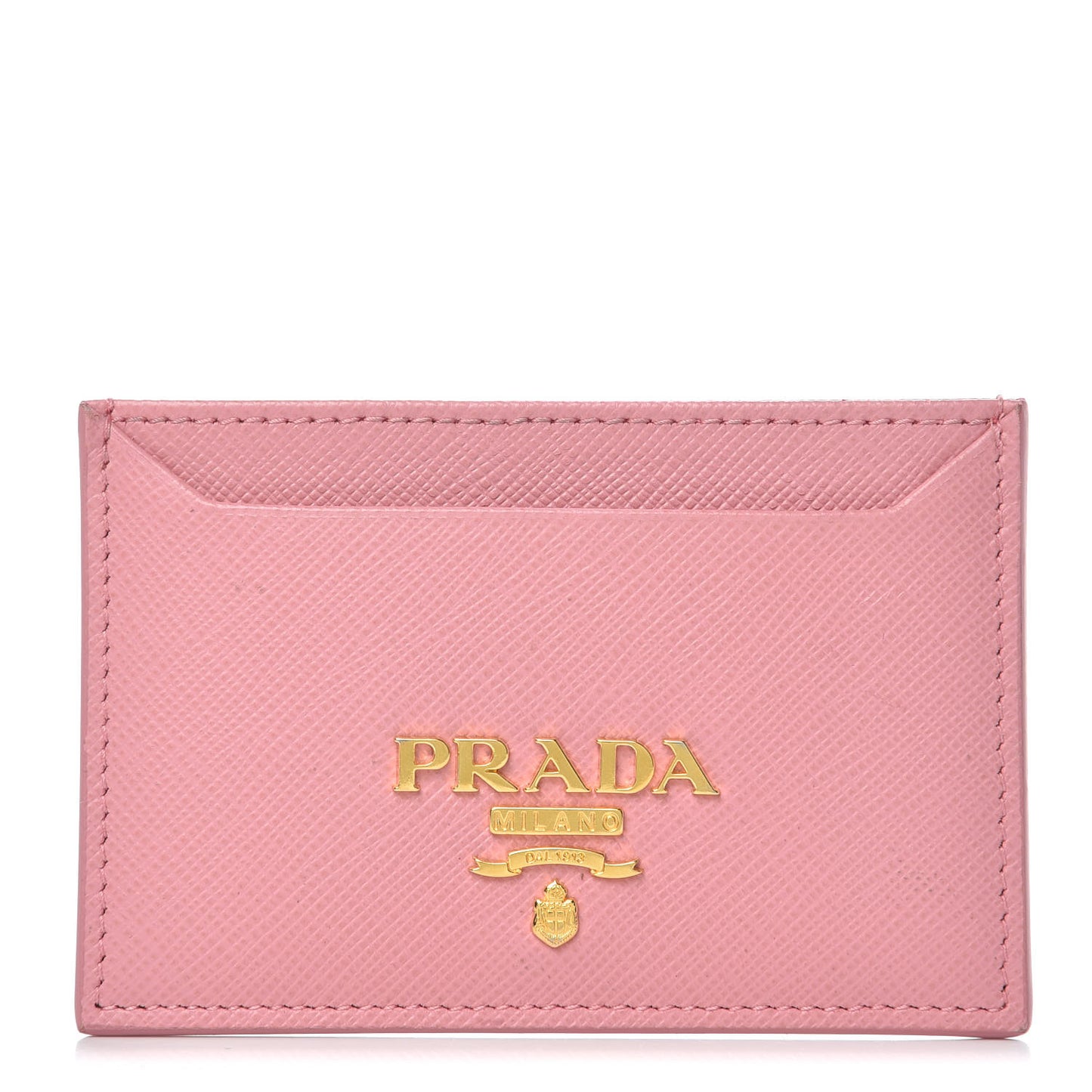 Saffiano Metal Card Case Peonia
