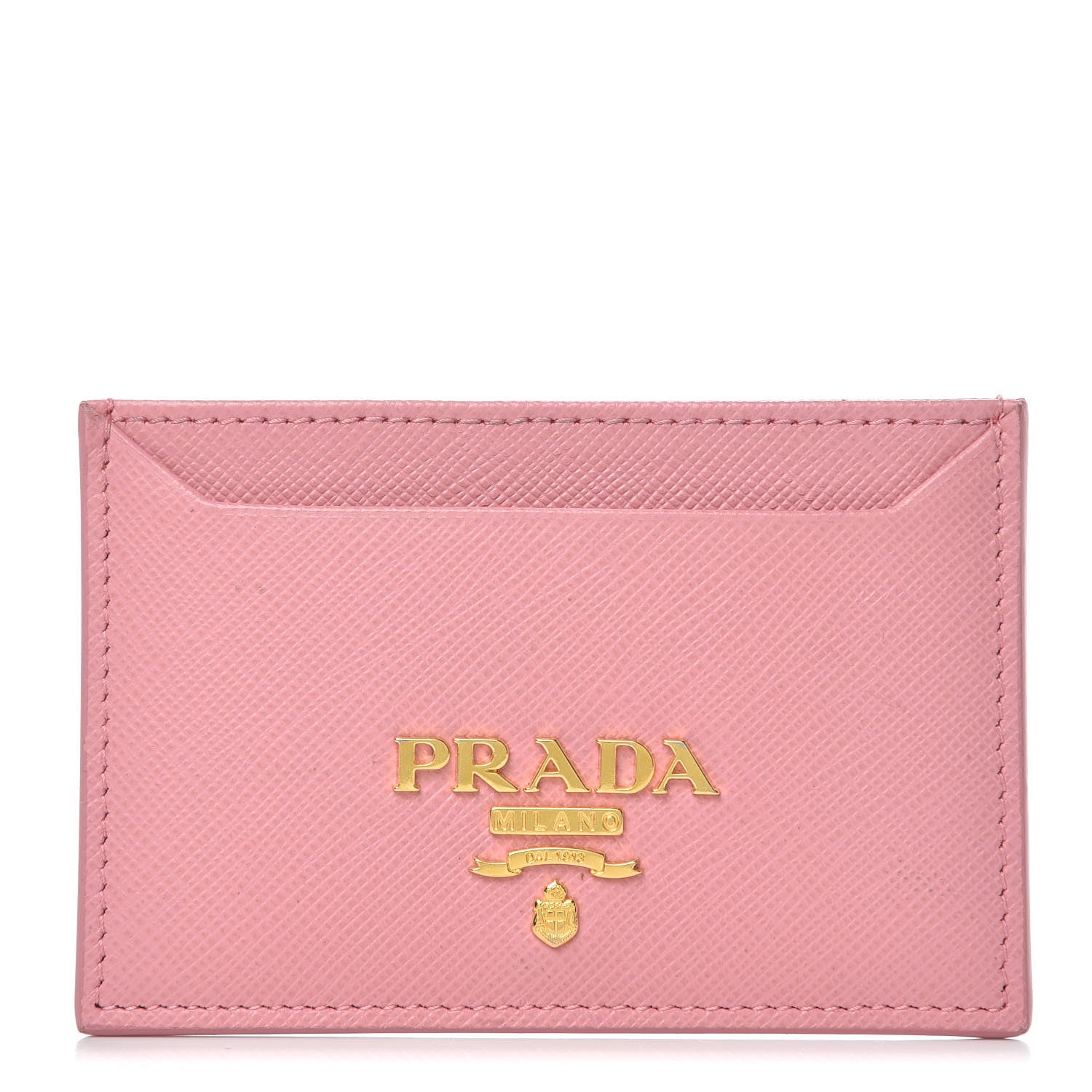 Prada Saffiano Metal Card Case Peonia 1 of 8