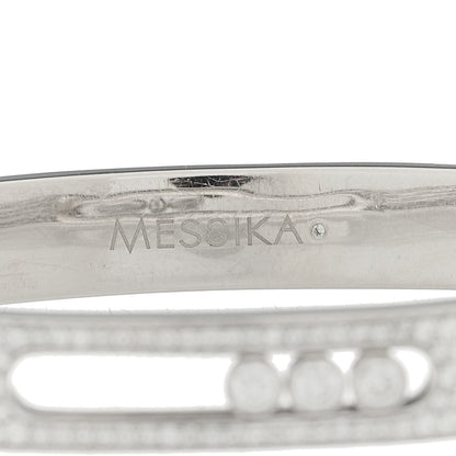 Messika 18K White Gold Diamond Move Joaillerie Pave Bangle Bracelet 3 of 3