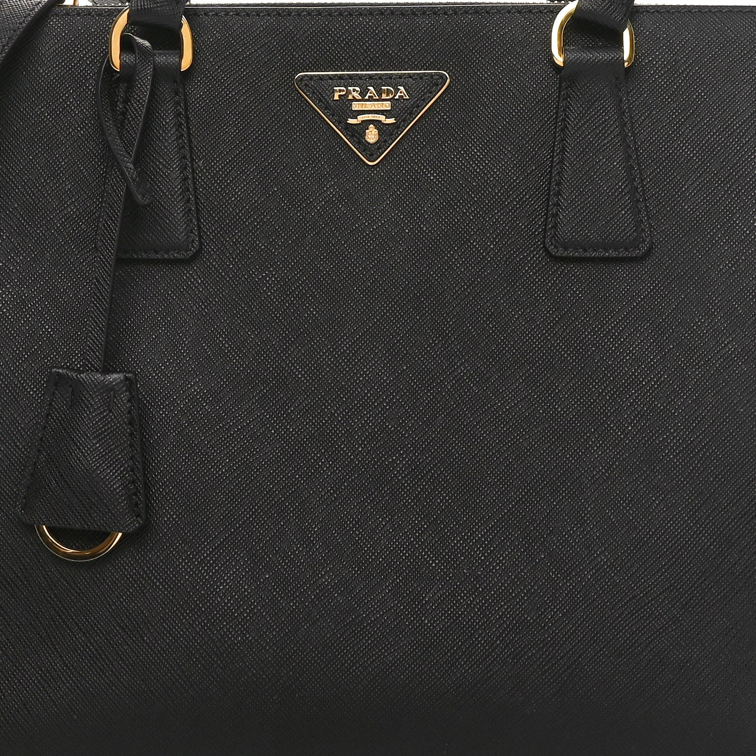 Prada Saffiano Lux Large Galleria Double Zip Tote Black 7 of 9