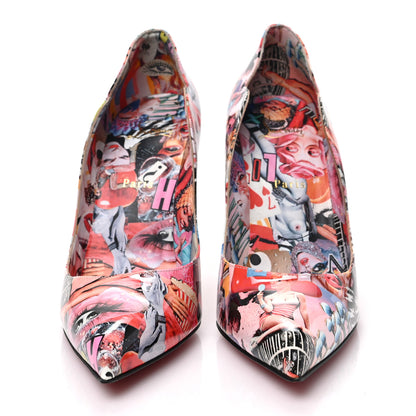 Christian Louboutin Patent Graphic Love Hot Chick 100 Pumps 41 Multicolor 2 of 7