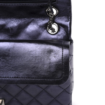Chanel Metallic Calfskin Quilted 2.55 Reissue 226 Flap Marine Fonce 14 of 15