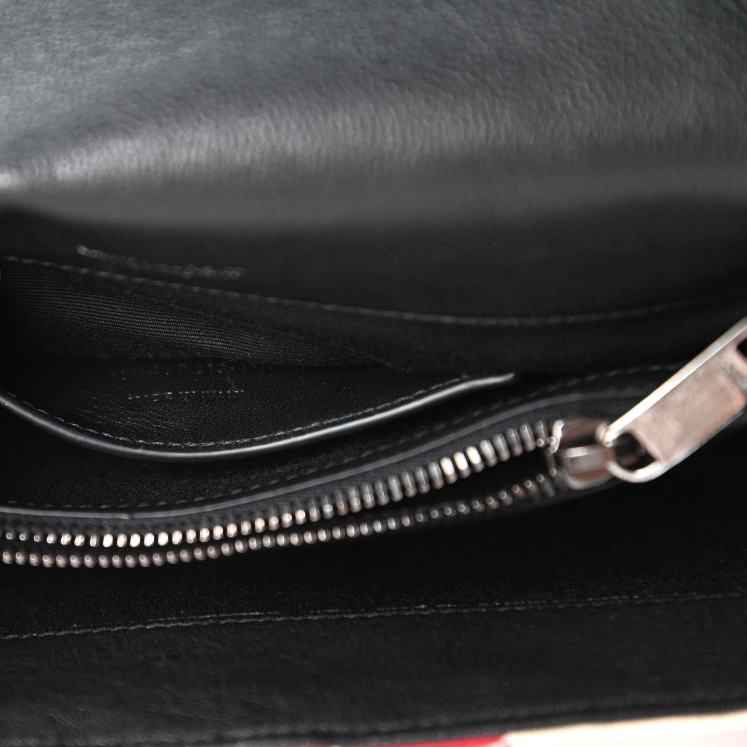 Saint Laurent Canvas Matelasse Chevron American Flag Monogram Medium College Bag Red Blue 9 of 10
