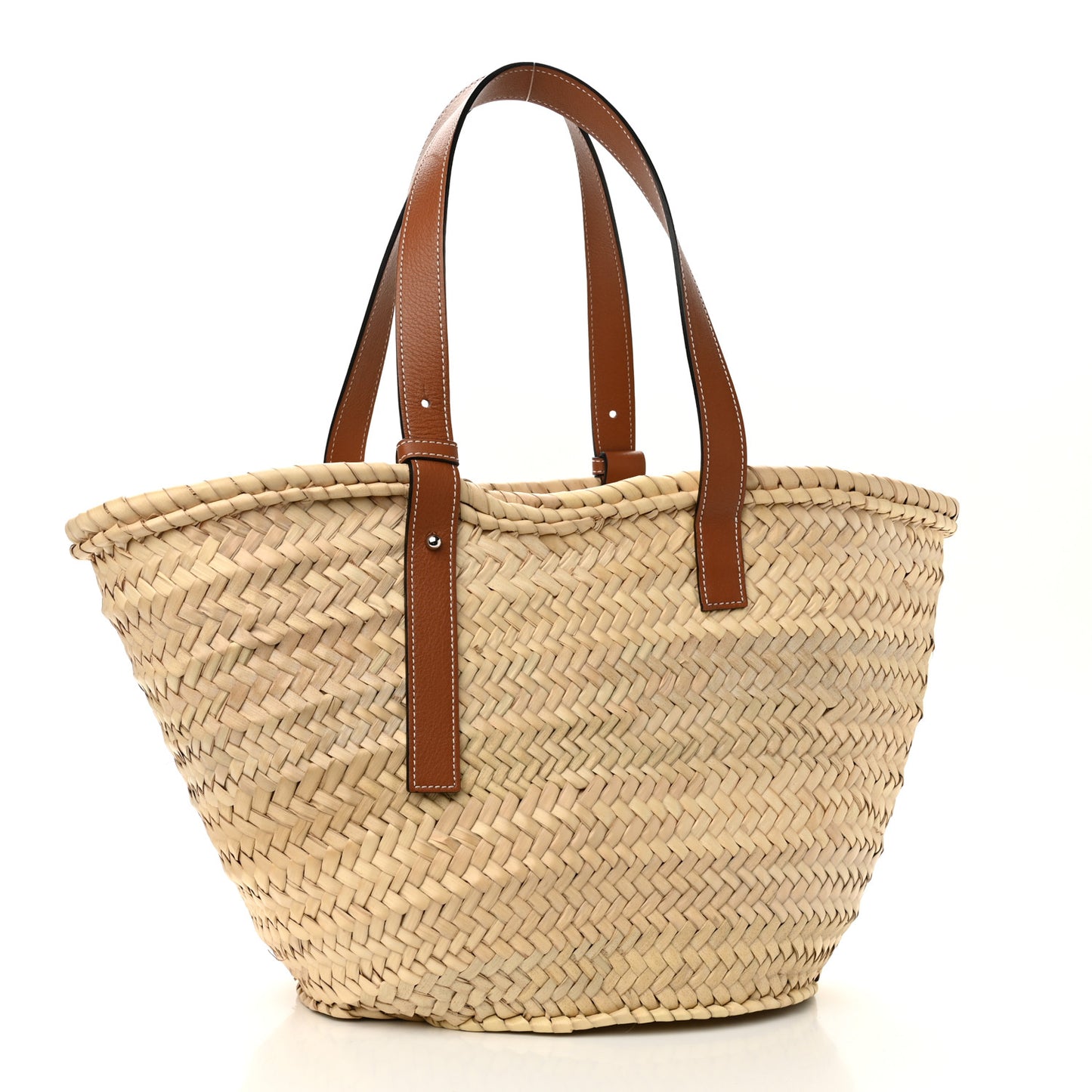Raffia Basket Tote Bag Natural Tan