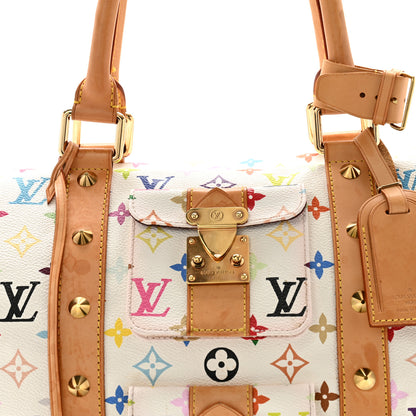 Louis Vuitton Monogram Multicolor Keepall 45 White 6 of 12