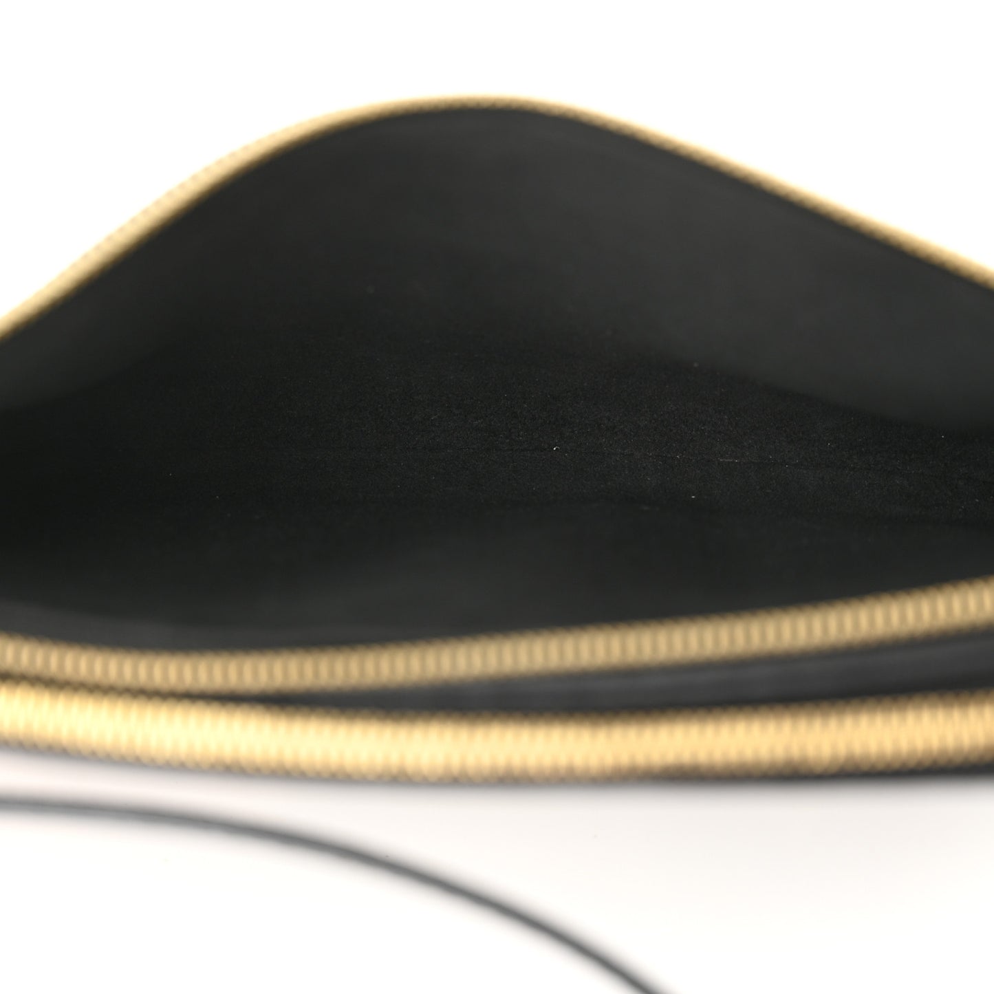 Empreinte Monogram Giant Double Zip Pochette Black Cream