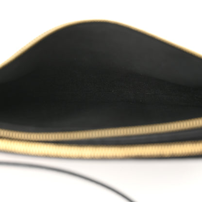 Louis Vuitton Empreinte Monogram Giant Double Zip Pochette Black Cream 5 of 11