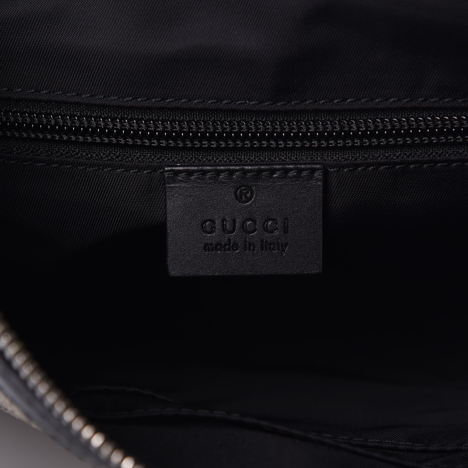 Gucci GG Supreme Monogram Web Messenger Bag Black 6 of 10