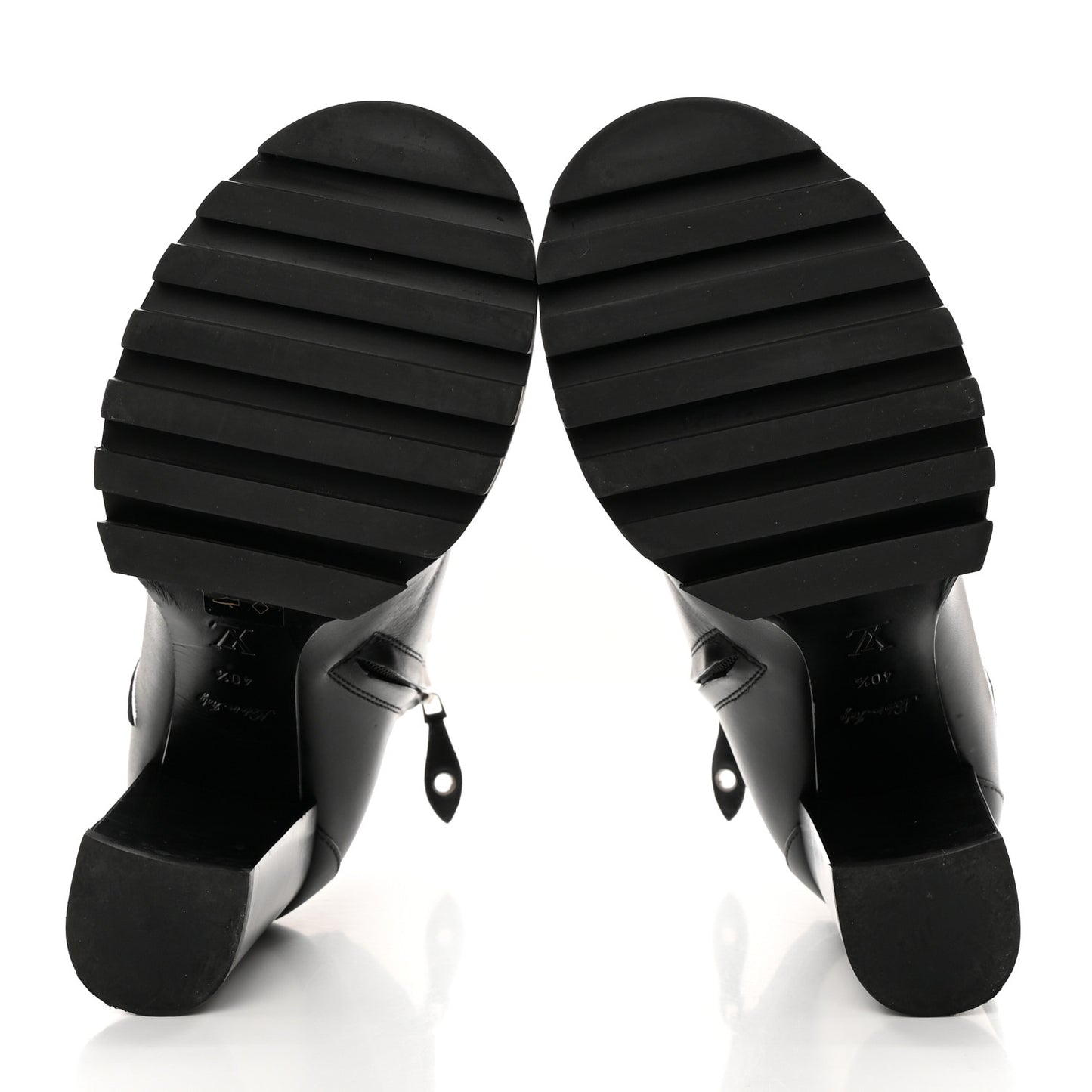 LOUIS VUITTON Calfskin Monogram Star Trail Ankle Boots 40.5 Black