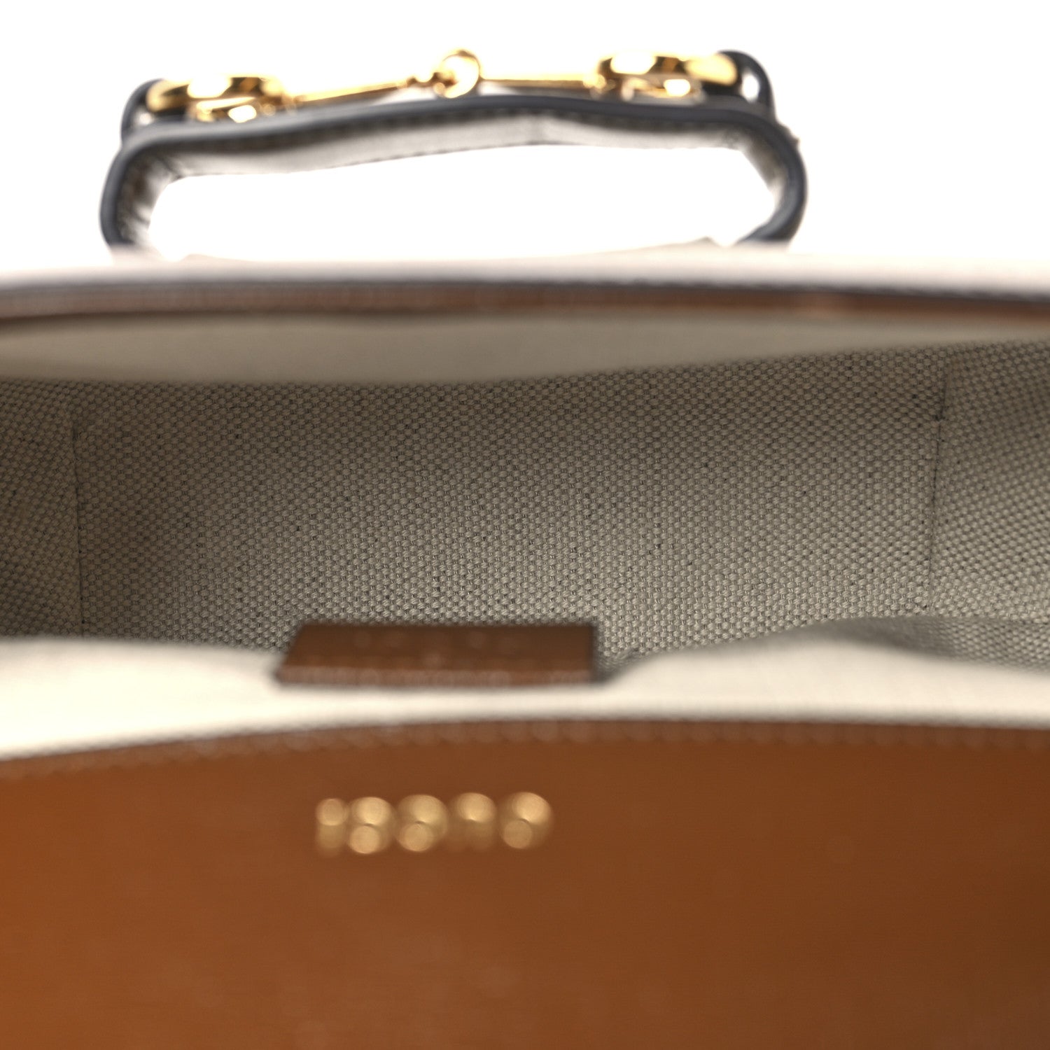 Gucci GG Supreme Monogram Web Mini Horsebit 1955 Shoulder Bag Beige Brown Sugar 5 of 11