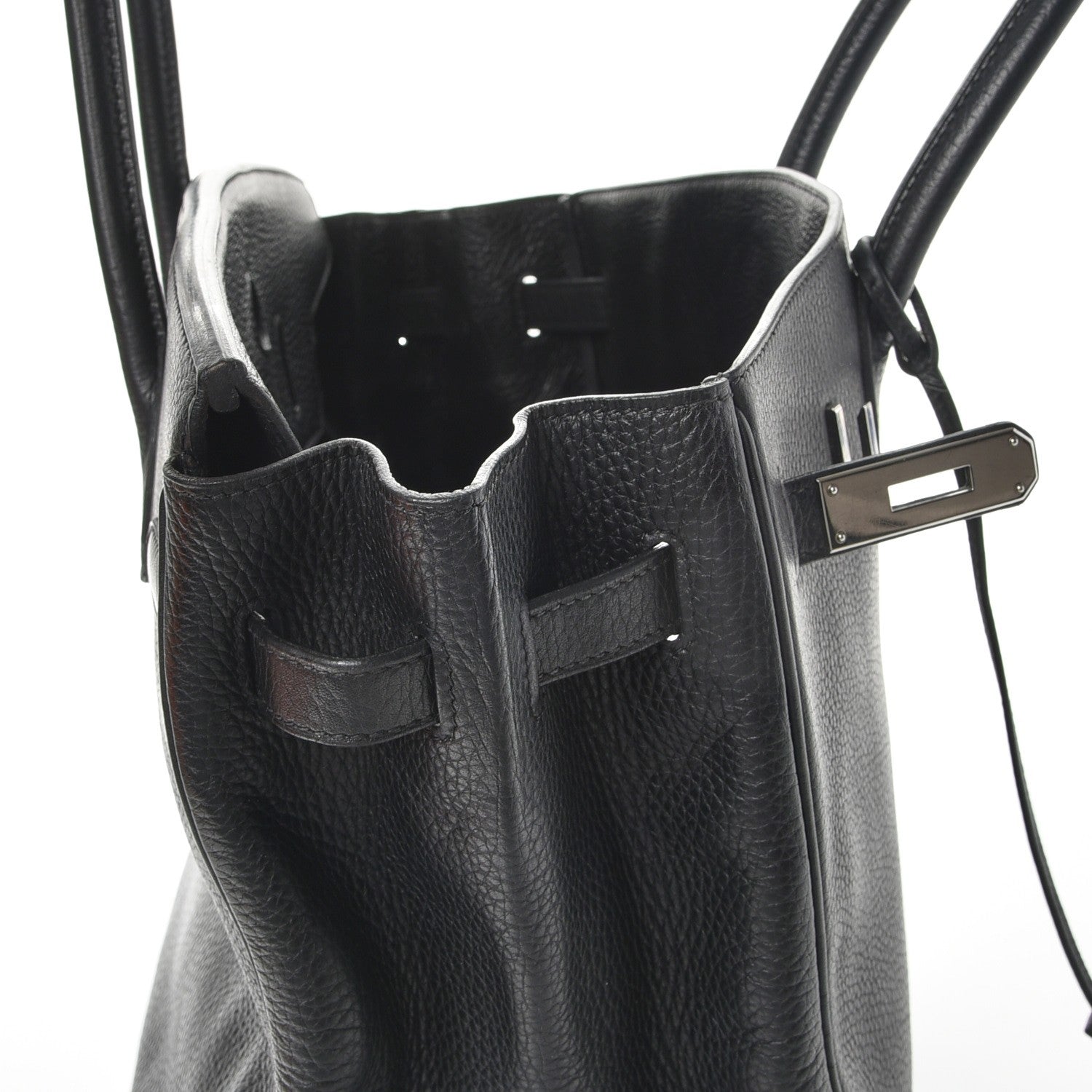 Hermes Taurillon Clemence Birkin 35 Black 15 of 35