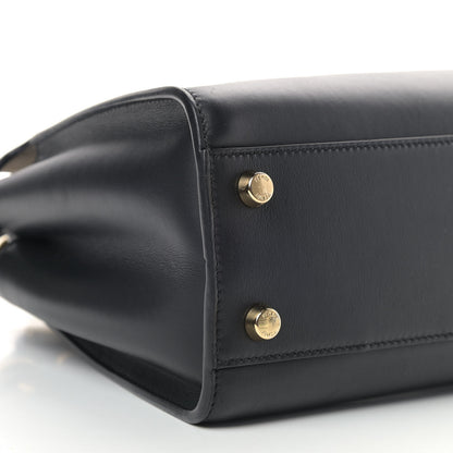 Fendi Vitello Tahiti Burro Medium Peekaboo Iconic Essentially Satchel Black Corda 7 of 11