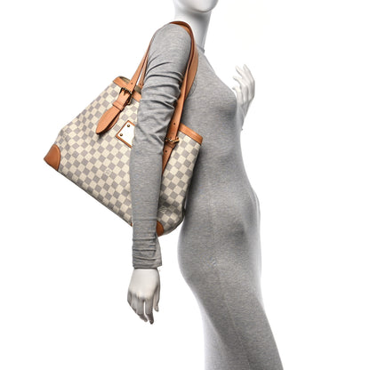 Louis Vuitton Damier Azur Hampstead MM 2 of 12