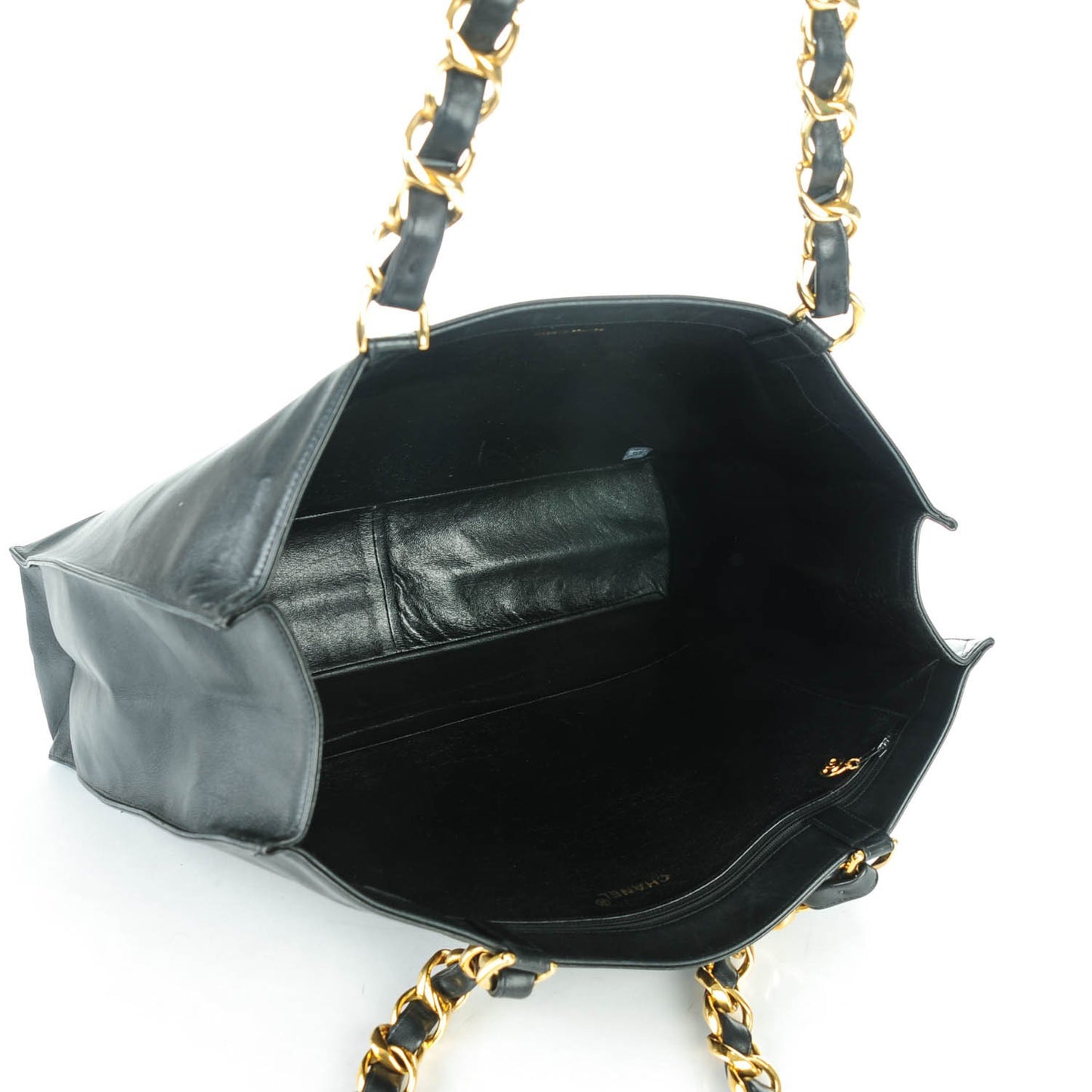 Lambskin Jumbo Shoulder Bag Black