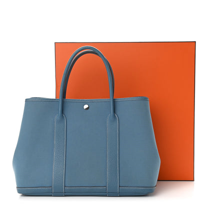 Hermes Negonda Garden Party Tote 36 MM Blue Jean 12 of 12